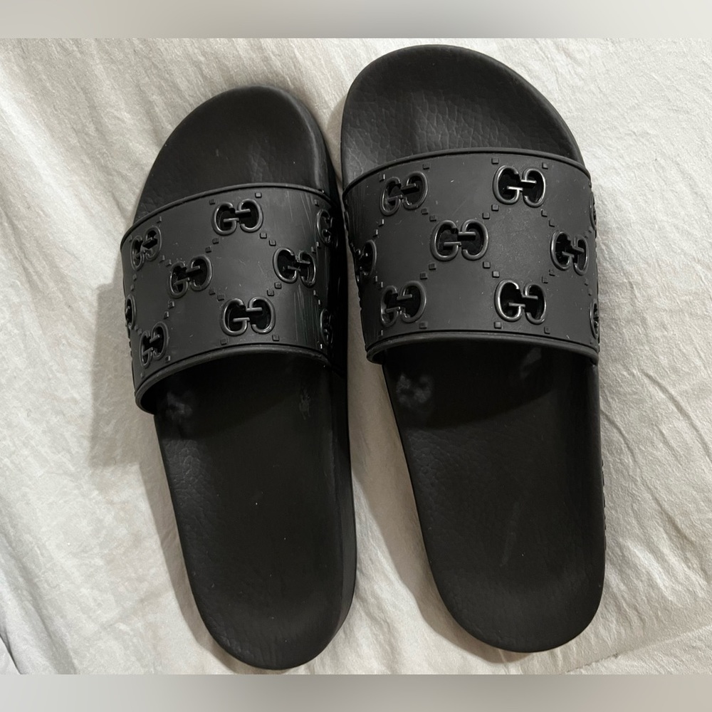 MEN'S RUBBER GG SLIDE SANDAL